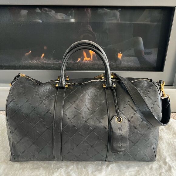 CHANEL Quilted Leather Boston Travel - Weekender Duffle Bag✨✨✨ - Picture 1 of 16